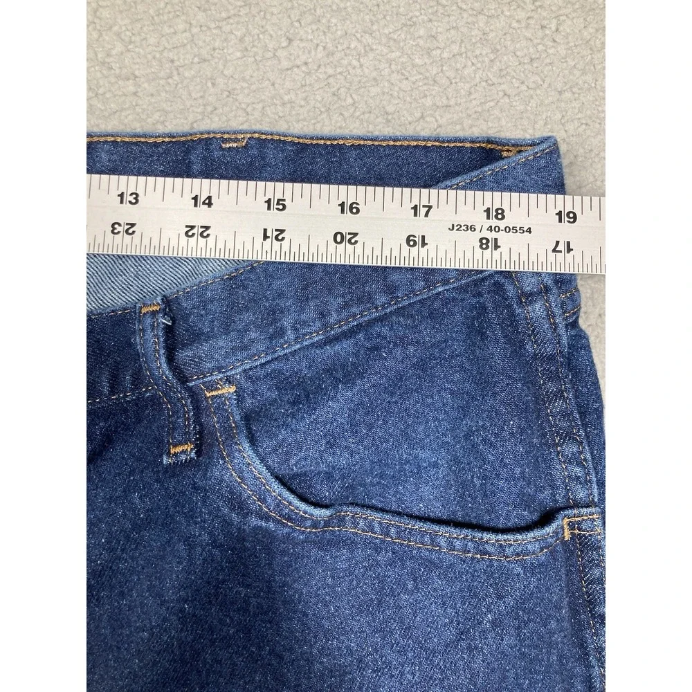 Rustler Jeans Mens 40x32 Blue Dark Wash Straight Leg Western Rodeo‎ Cowboy Denim